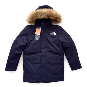 mens north face coat with fur hood